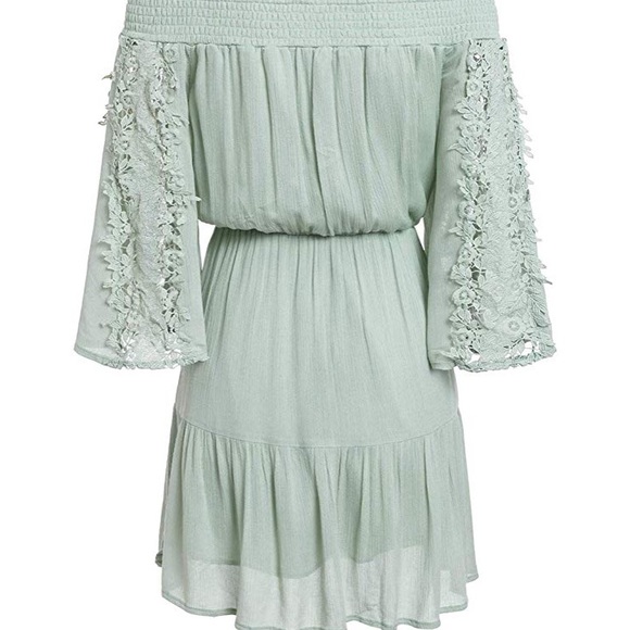 off the shoulder mini summer dress - Picture 4 of 6